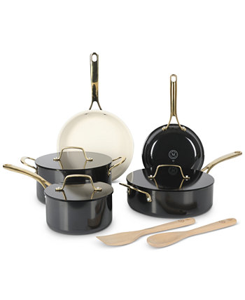 Premium Ceramic Nonstick Aluminum 10-Pc. Cookware Set, Created for Macy's Martha Stewart