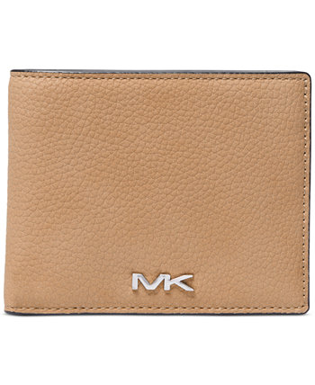 Мужской тонкий кошелек с логотипом в сложенном виде Michael Kors