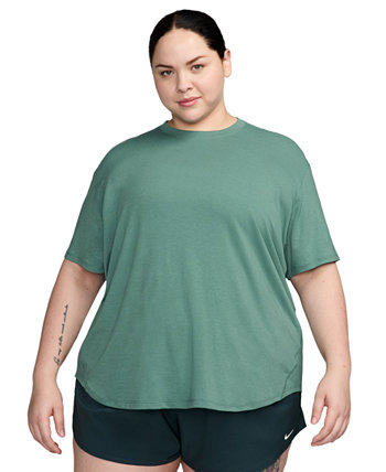 Plus Size One Relaxed Dri-FIT Shorts-Sleeve Top Nike