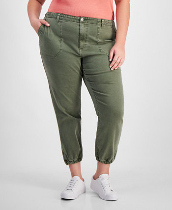Trendy Plus Size Elastic-Hem Pants, Created for Macy's And Now This