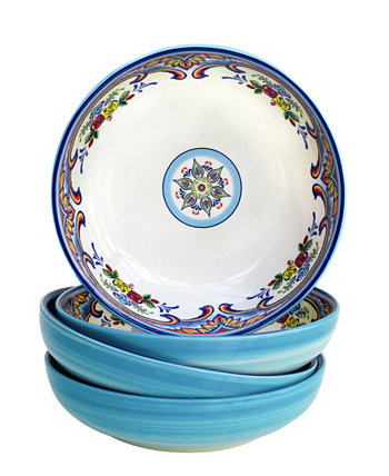 Набор из 4 тарелок для пасты Zanzibar Euro Ceramica