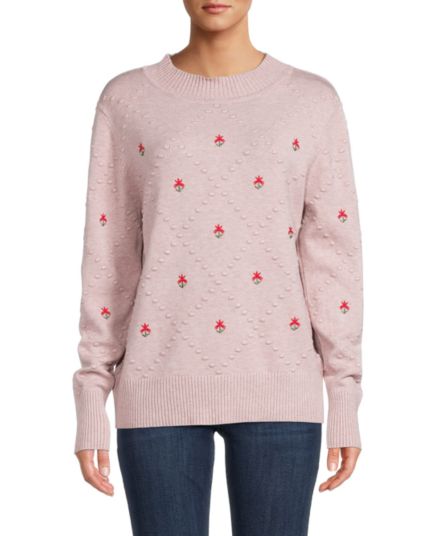 Embroidered Mockneck Sweater SIONI