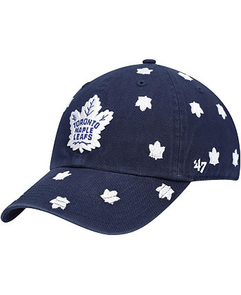 Женская шапка '47 Blue Toronto Maple Leafs Confetti Clean Up с регулируемым логотипом '47 Brand