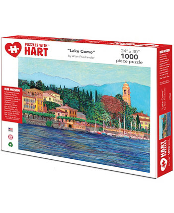 Lake Como 24" x 30" By Allan Friedlander Set, 1000 Pieces Hart Puzzles