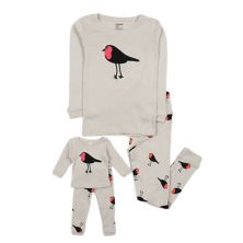 Хлопковые пижамы для девочек-зайчат и куклы с птицами Leveret
