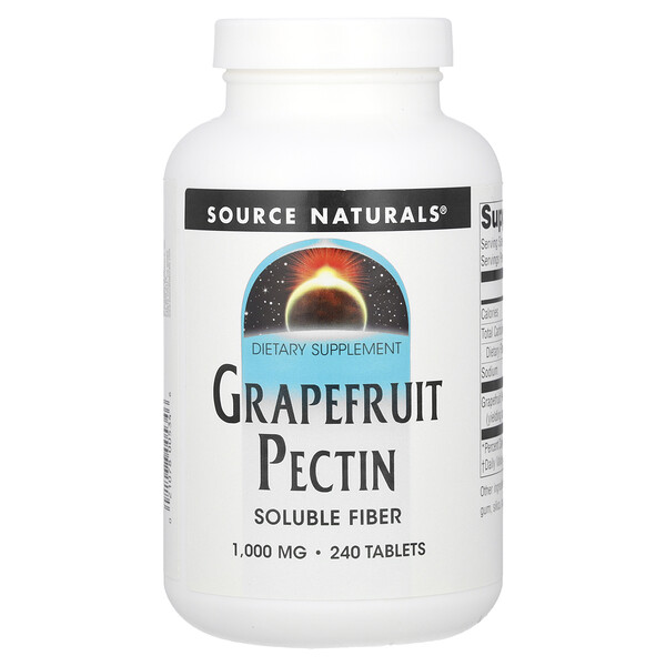Грейпфрутовый пектин, 1000 мг, 240 таблеток (333 мг в таблетке) Source Naturals