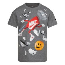 Футболка Nike с принтом спереди и сзади для мальчиков 4–7 лет Nike