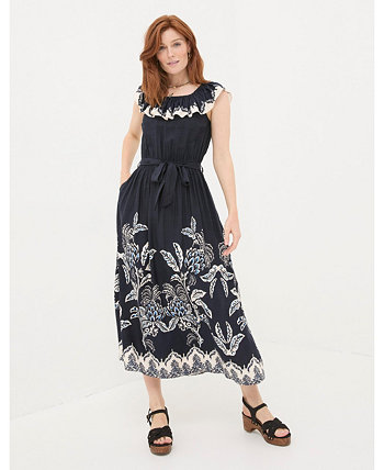 Women's Ezra Damask Midi Dress FatFace