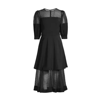 Многоуровневое платье Regina с разрезом Black Halo