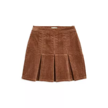 Little Girl's &amp; Girl&#8217;s Corduroy Tennis Skirt Tractr