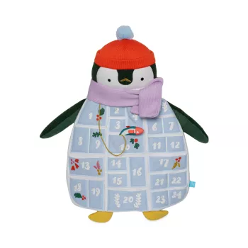 Детский подвесной плюшевый рождественский календарь с изображением пингвина Полли на любой год Manhattan Toy