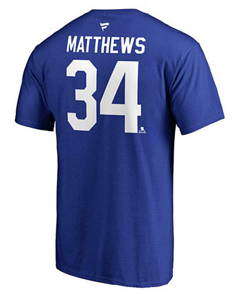 Мужская футболка Auston Matthews Toronto Maple Leafs с подлинным названием и номером Authentic NHL Apparel
