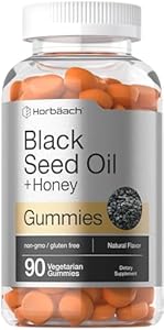 Horbäach Blackseed Oil Complex Gummies | 90 Count | Vegetarian, Non-GMO, and Gluten Free Formula | Nigella Sativa Horbäach