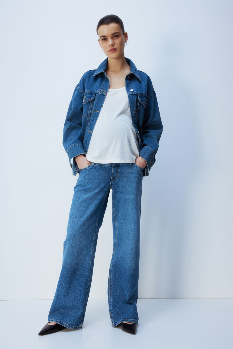 MAMA Wide Jeans H&M