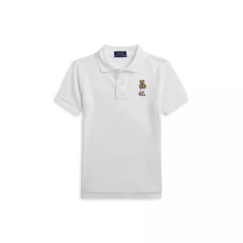 Little Boy's &amp; Boy's Bear Cotton Polo Shirt Polo Ralph Lauren