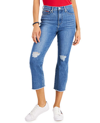 Укороченные рваные джинсы Tommy Jeans
