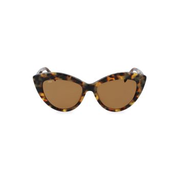 Солнцезащитные очки "кошачий глаз" с бляшкой с логотипом 53 мм MCM