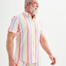 Adult Sonoma Community™ Pride Month Short Sleeve Woven Button Down Top SONOMA