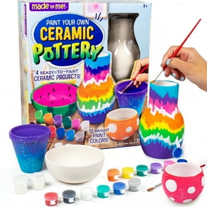 Made By Me Paint Your Own Ceramic Pottery Art Kit, Boys and Girls, Child, Ages 8+ Made By Me