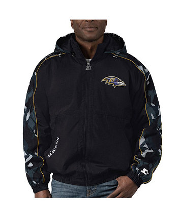 Мужская черная толстовка с молнией во всю длину Baltimore Ravens Tuesday Night Gridiron Starter