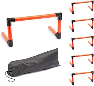 Okuna Outpost Agility Hurdles, Speed Training Set for Track and Field (9 Inches, 6 Pack) Okuna Outpost