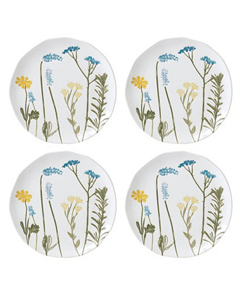 Wildflowers 4 Piece Accent Plates, Service for 4 Lenox