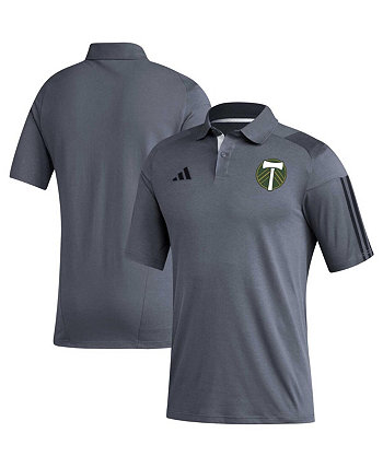 Мужская серая рубашка-поло для тренировок Portland Timbers 2023 Adidas