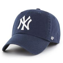 Мужская темно-синяя приталенная шляпа с логотипом франшизы New York Yankees '47 Unbranded