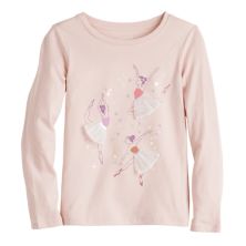 Girls 4-12 Jumping Beans® Long Sleeve Graphic Tee Jumping Beans
