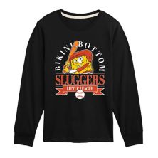 Boys 8-20 SpongeBob SquarePants Sluggers Long Sleeve Graphic Tee Nickelodeon