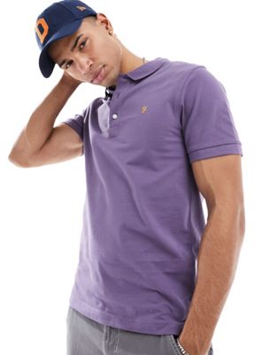 Фиолетовая футболка-поло Farah Blanes Farah