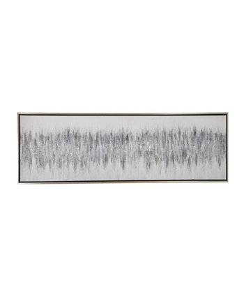 Картина на холсте в абстрактной рамке с серебристой рамкой, 71 x 1 x 20 дюймов Rosemary Lane