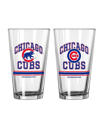 Chicago Cubs, две упаковки стаканов на 16 унций (пинта) Logo Brand