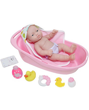 Кукла La Newborn 12 дюймов, подарочный набор для ванны из 10 предметов JC Toys
