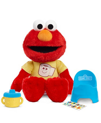 Potty Time Elmo 12-дюймовая плюшевая игрушка, звуки и фразы, инструмент для приучения к горшку Sesame Street