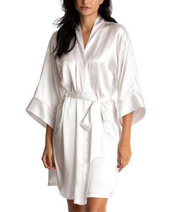 Атласный халат с запахом подружки невесты Linea Donatella