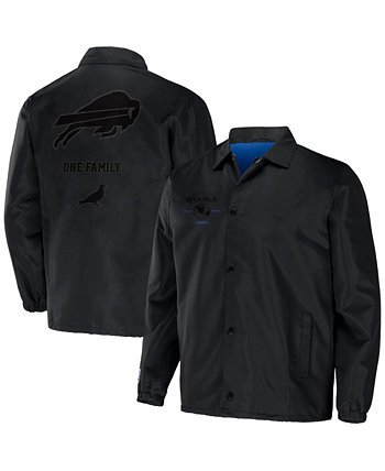 Men's NFL X Staple Black Buffalo Bills Embroidered Nylon Jacket NFL Properties