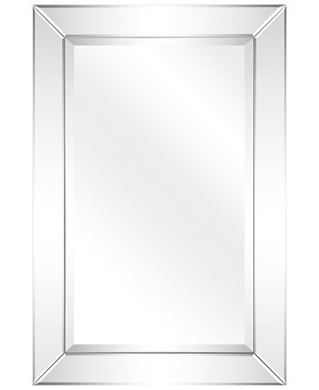 Каркас из массива дерева, покрытый прозрачными зеркальными панелями со скошенной кромкой — 24 x 36 дюймов Empire Art Direct