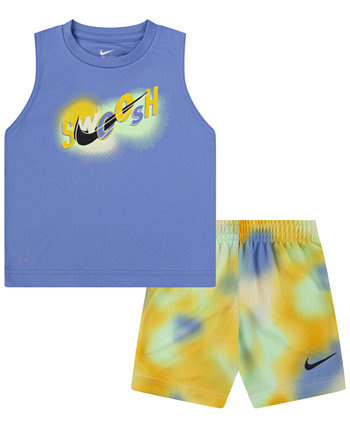 Toddler Boys Hazy Rays Tank Top and Shorts Set Nike