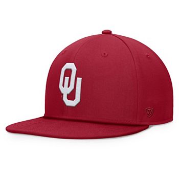 Мужская кепка- Snapback с логотипом Oklahoma Sooners, высокий козырёк, один размер Top of the World