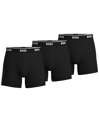 Мужские кроссовки Hugo Boss 3-Pk. Однотонные трусы-боксеры BOSS