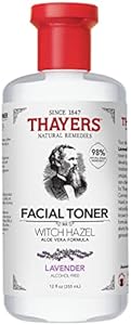 THAYERS Alcohol-Free, Hydrating Coconut Water Witch Hazel Facial Toner with Aloe Vera Formula, Vegan, Dermatologist Tested and Recommended, 12 Oz Thayers