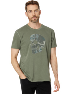 Мужская Футболка John Varvatos Applique Skull John Varvatos