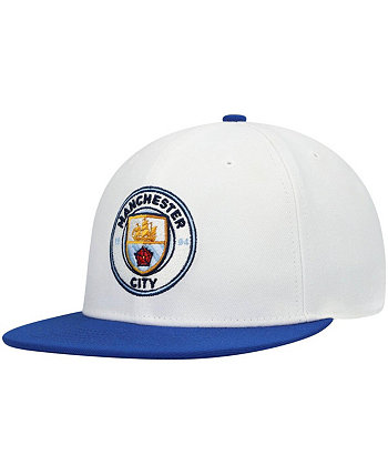 Мужская бело-синяя шляпа Snapback от команды Fi Collection Manchester City Fan Ink