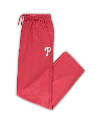Мужские красные пижамные штаны Philadelphia Phillies с меланжевой отделкой большого и высокого размера Profile
