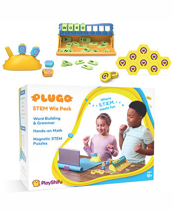 Пакет Plugo Stem Wiz Pack с буквами, ссылками и счетами PlayShifu