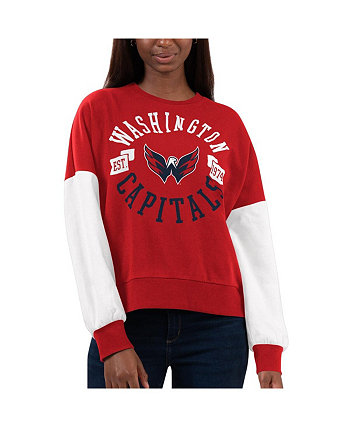 Женский красный пуловер Washington Capitals Team Pride свитшот G-III