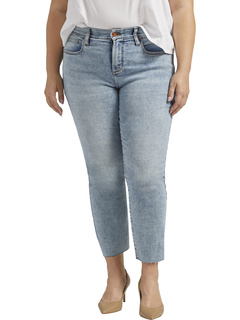 Плюс размер Рубиновые прямые укороченные джинсы со средней посадкой Jag Jeans