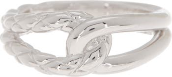 Серебряное кольцо с замком Eternity Judith Ripka