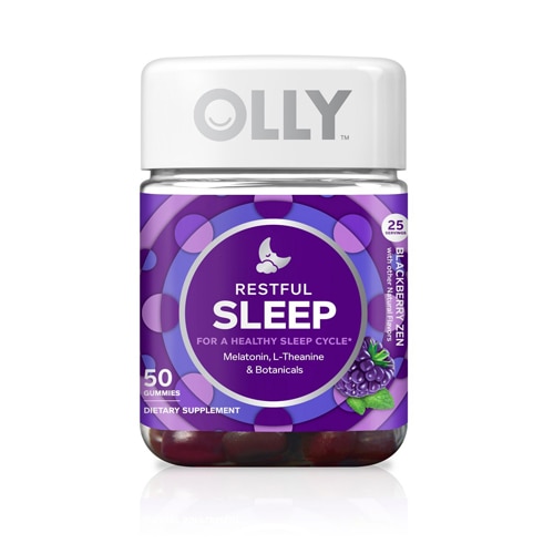 Olly Restful Sleep Blackberry Zen — 50 жевательных конфет OLLY